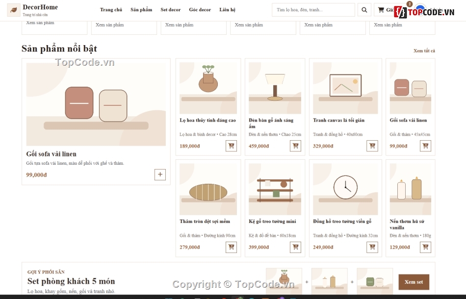 website nhà,đồ án website,bán website
